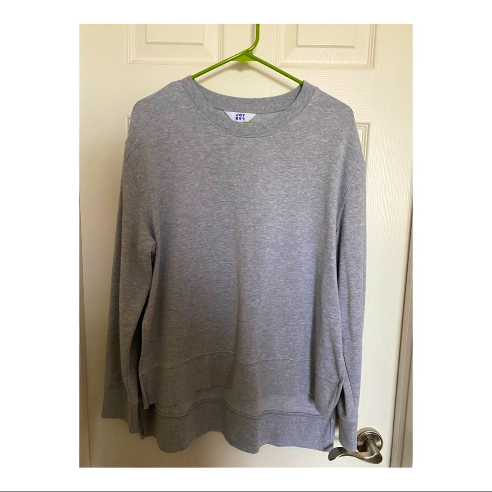Grey Split-Side Sweater
